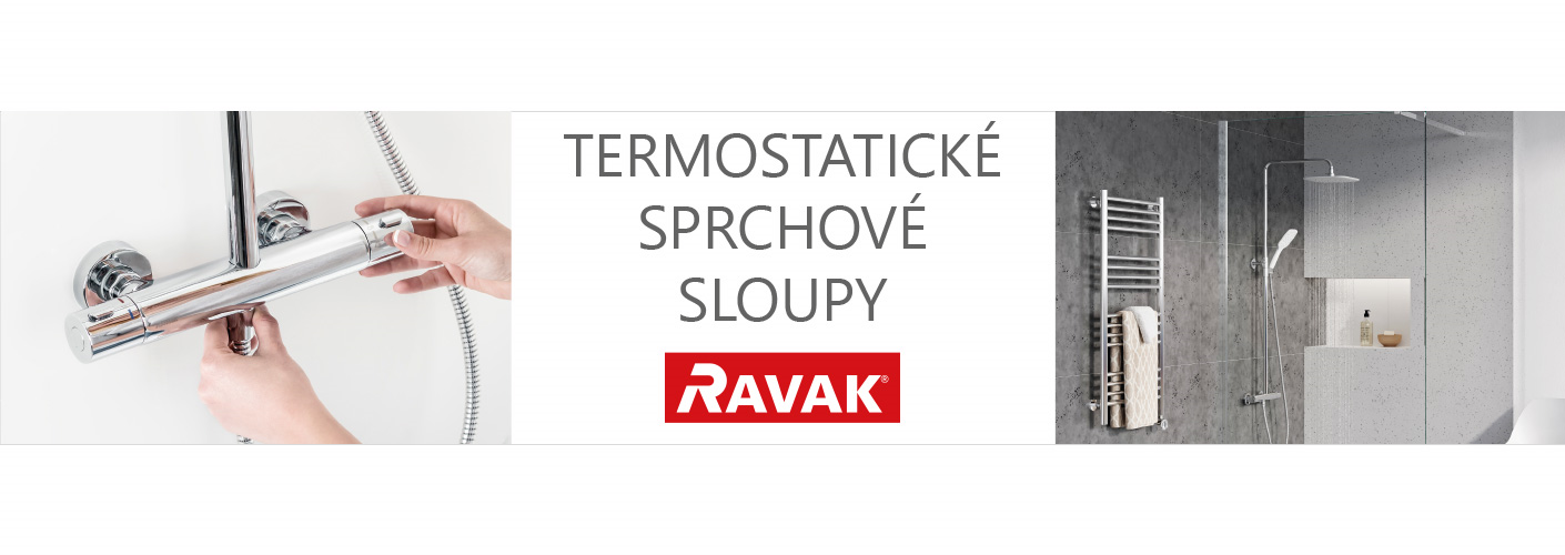 sprchové termostatické sloupy Ravak